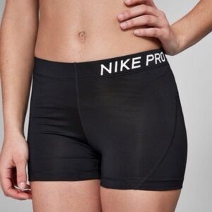 Black Nike Pros 3" Compression Spandex Athletic Gym Shorts, Size Small